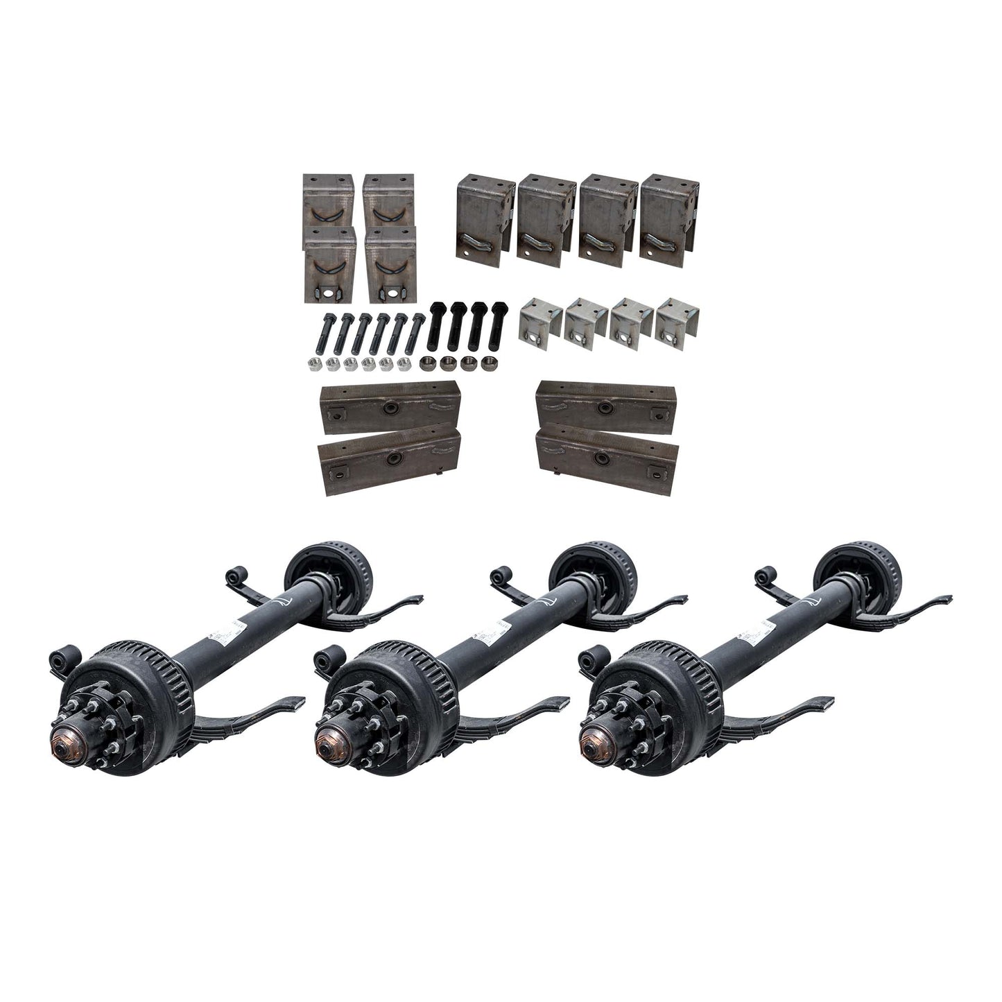 12,000 lb Dexter Triple TK Axle Kit - Sprung - 36K Capacity (Axle Series)