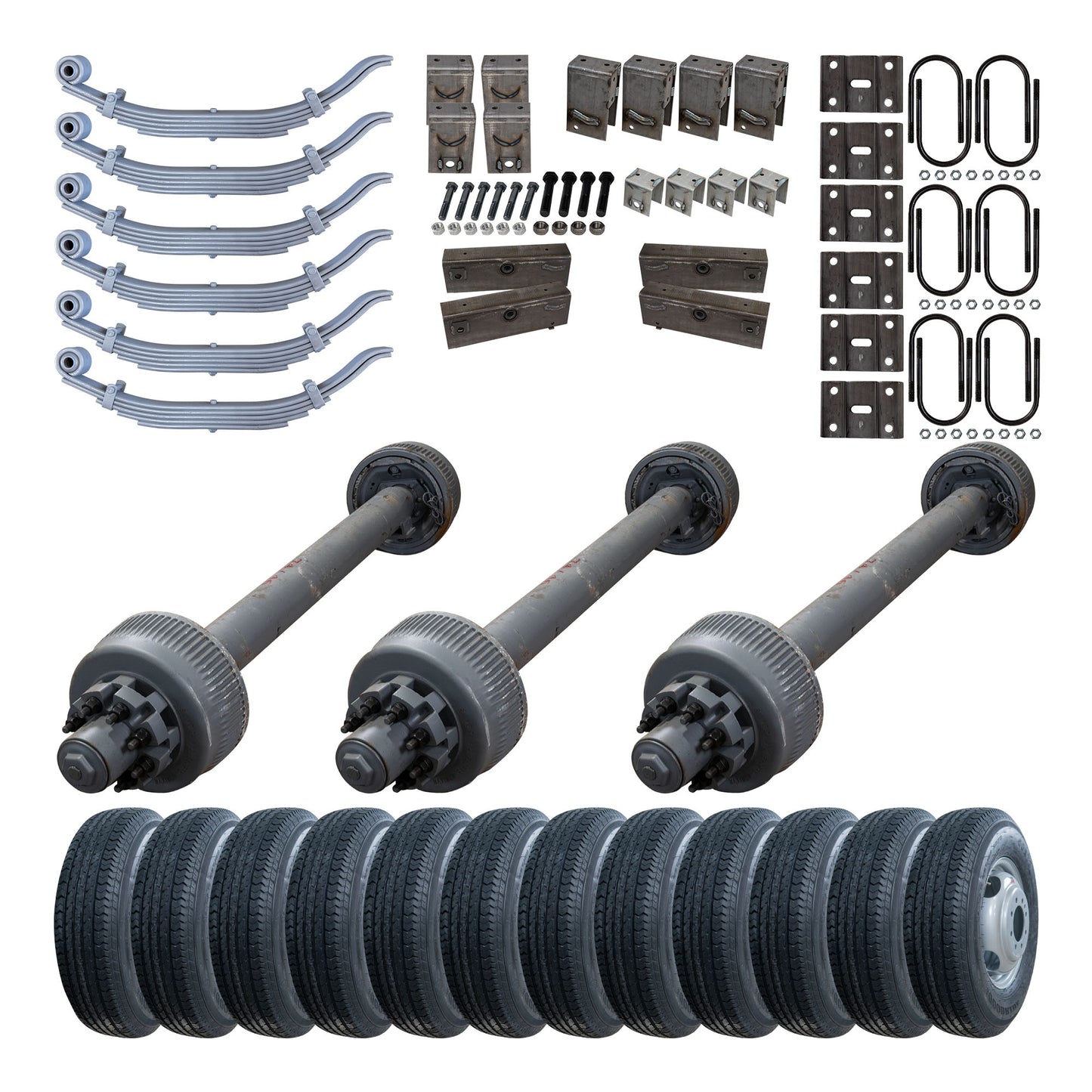 Kit de eje triple TK de 12,000 lb - Capacidad de 36K (serie de eje) 