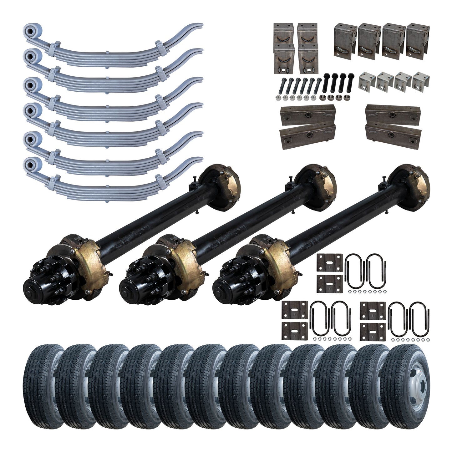 12,000 lb TK Triple Axle Kit - Hydraulic Brake - 36K Capacity (Axle Series)