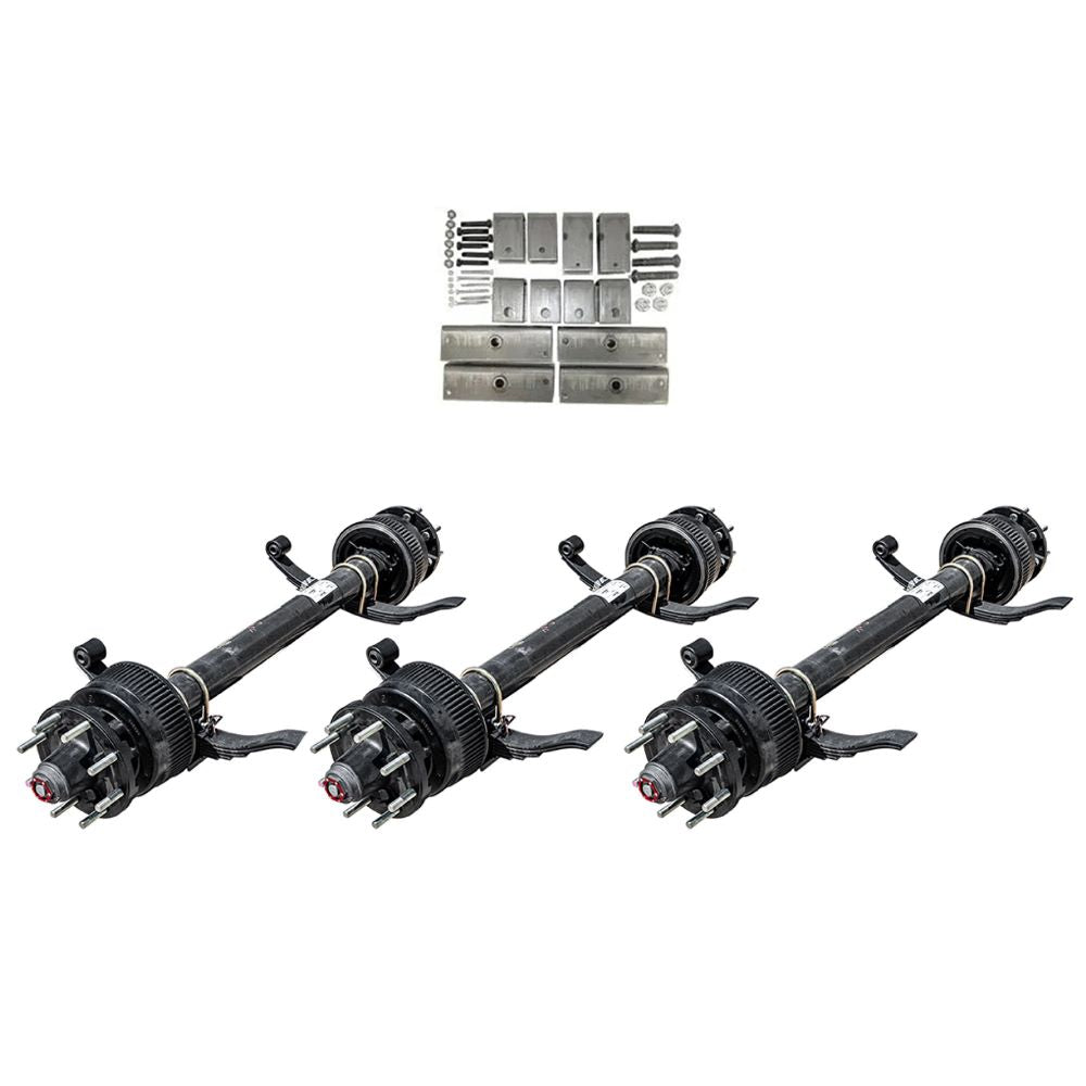 16,000 lb Lippert Triple TK Axle Kit - 48K Capacity (Axle Series)