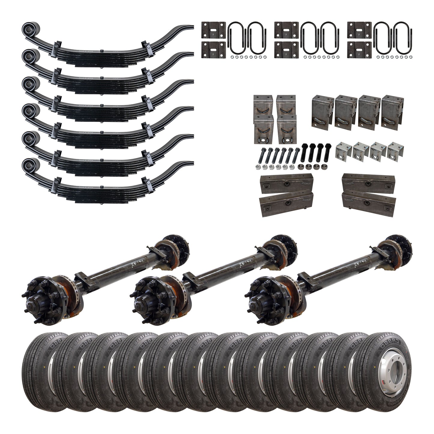 15,000 lb TK Triple Axle Kit - Hydraulic Brake - 45K Capacity (Axle Series)