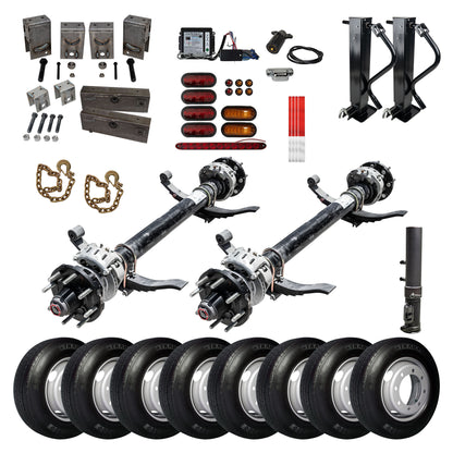 16,000 lb Lippert Tandem Axle Gooseneck Hydraulic TK Trailer Kit - 32K Capacity HD - (Complete Original Series)