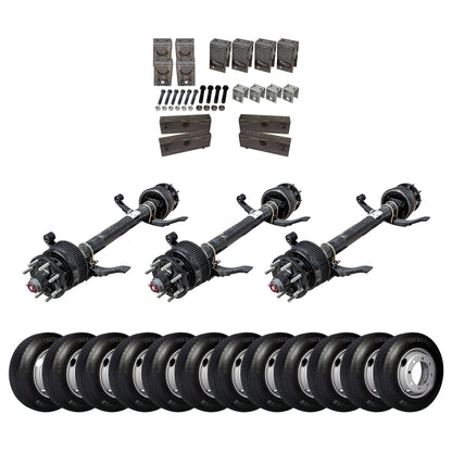 16,000 lb Lippert Triple TK Axle Trailer kit - 48K Capacity (Original Series)