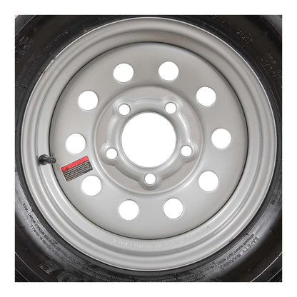 Goodride 13" 6 ply Radial Trailer Tire & Wheel - ST 175/80R13 - 5x4.5 (Silver Mod)