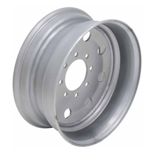 17.5" x 6.75" 8 Lug Silver Modular Trailer Wheel 8 x 6.5" Single +.50 Offset