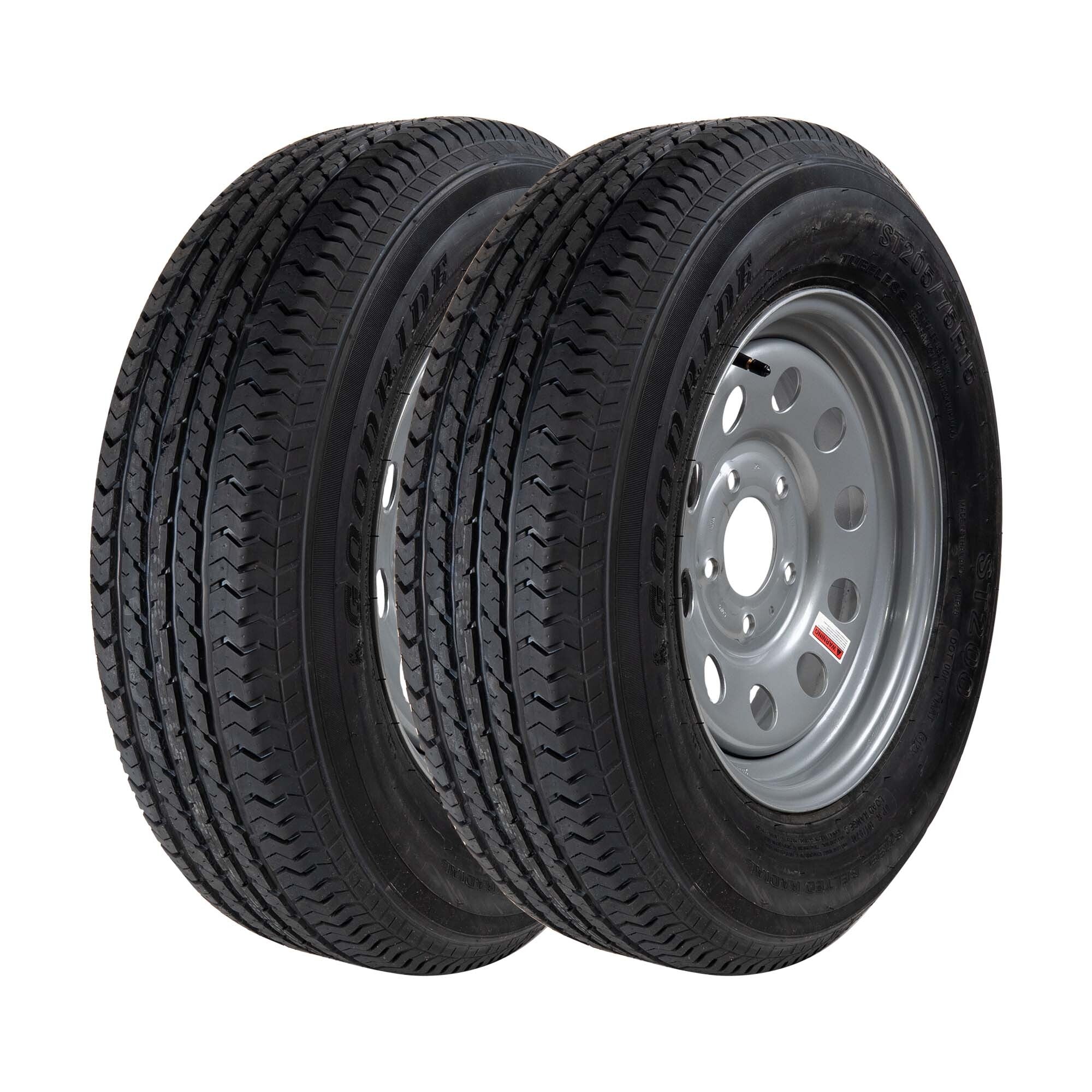 15.6 Ply 205/75r15 Trailer Tire and Wheel