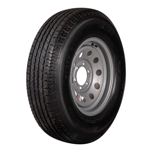 Goodride 16" 10 capas Radial Trailer Tire &amp; Wheel - ST 235/80 R16 6 Lug (Silver Mod) 