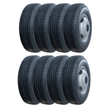 Goodride 16" 10 ply Radial Trailer Tire & Wheel - ST 235/80 R16 8 lug Dual