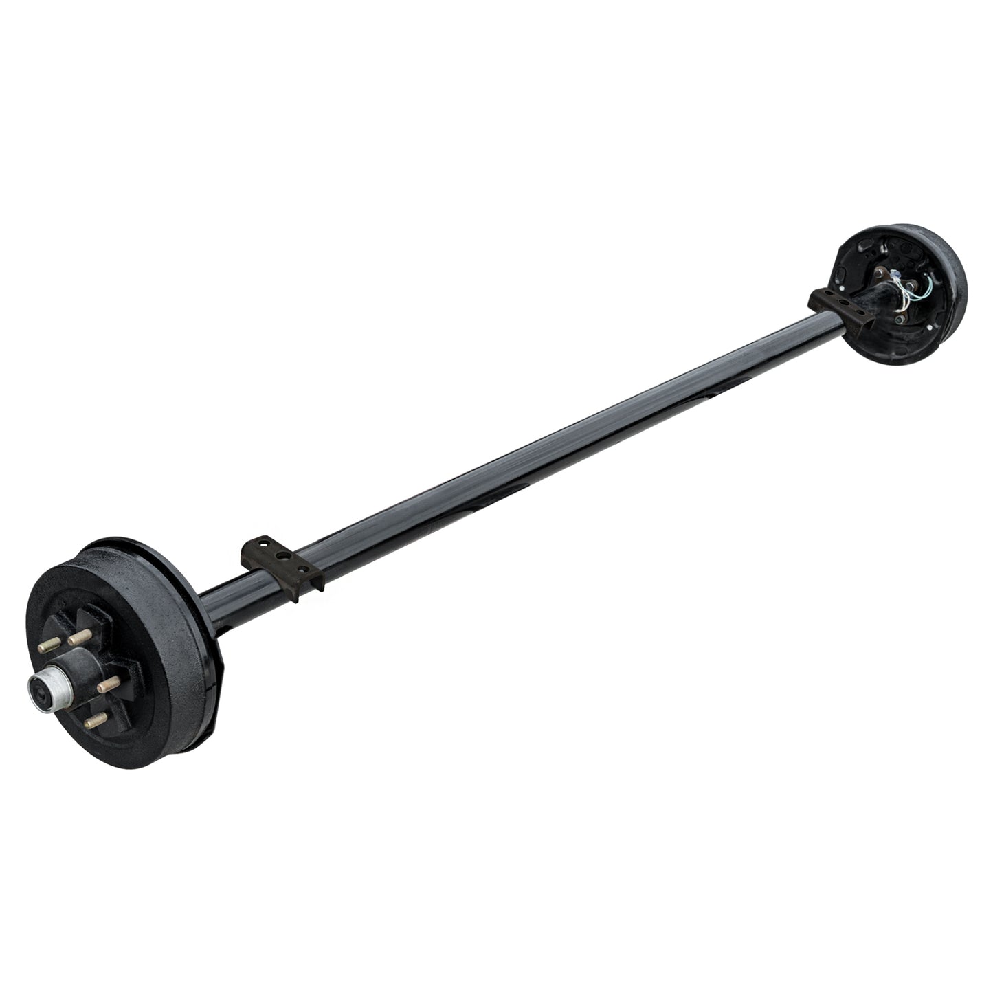 3.5k TK electric brake trailer axle 5x4.5 lug - Overslung