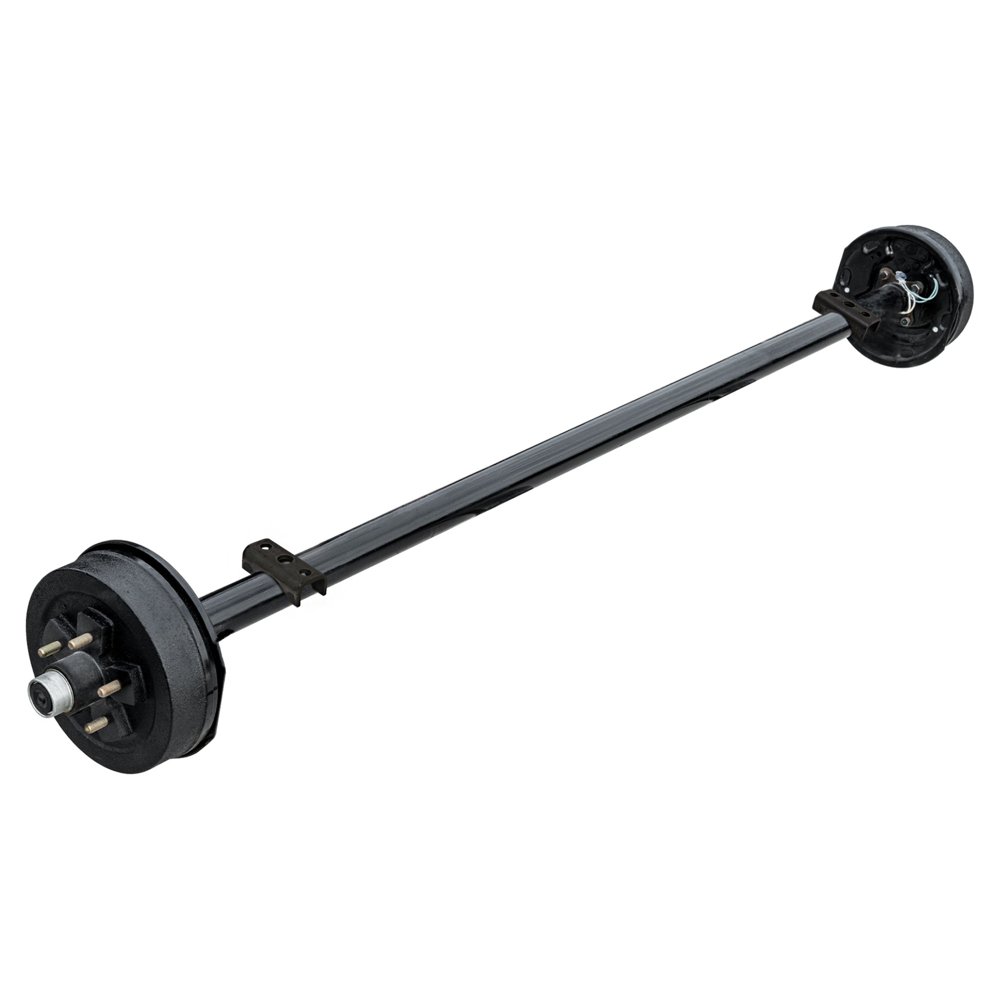 3.5k TK electric brake trailer axle 5x4.5 lug - Overslung