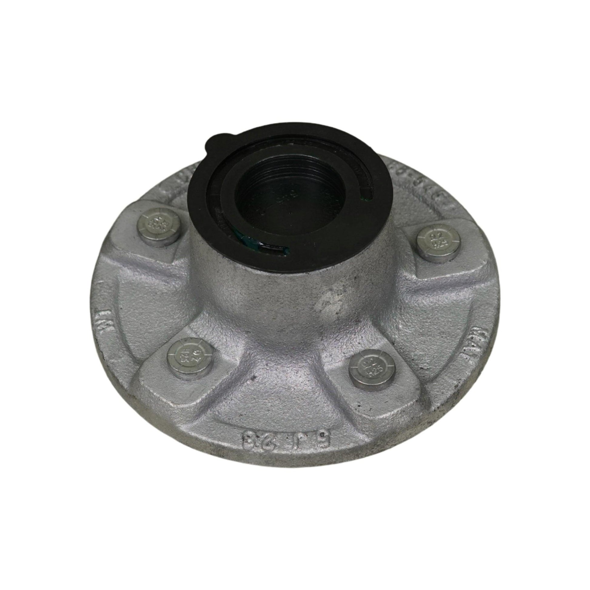 3500 lb Galvanized Trailer Axle Hub – Pre-Greased – 5 on 4.5" – Complete Hub Kit.