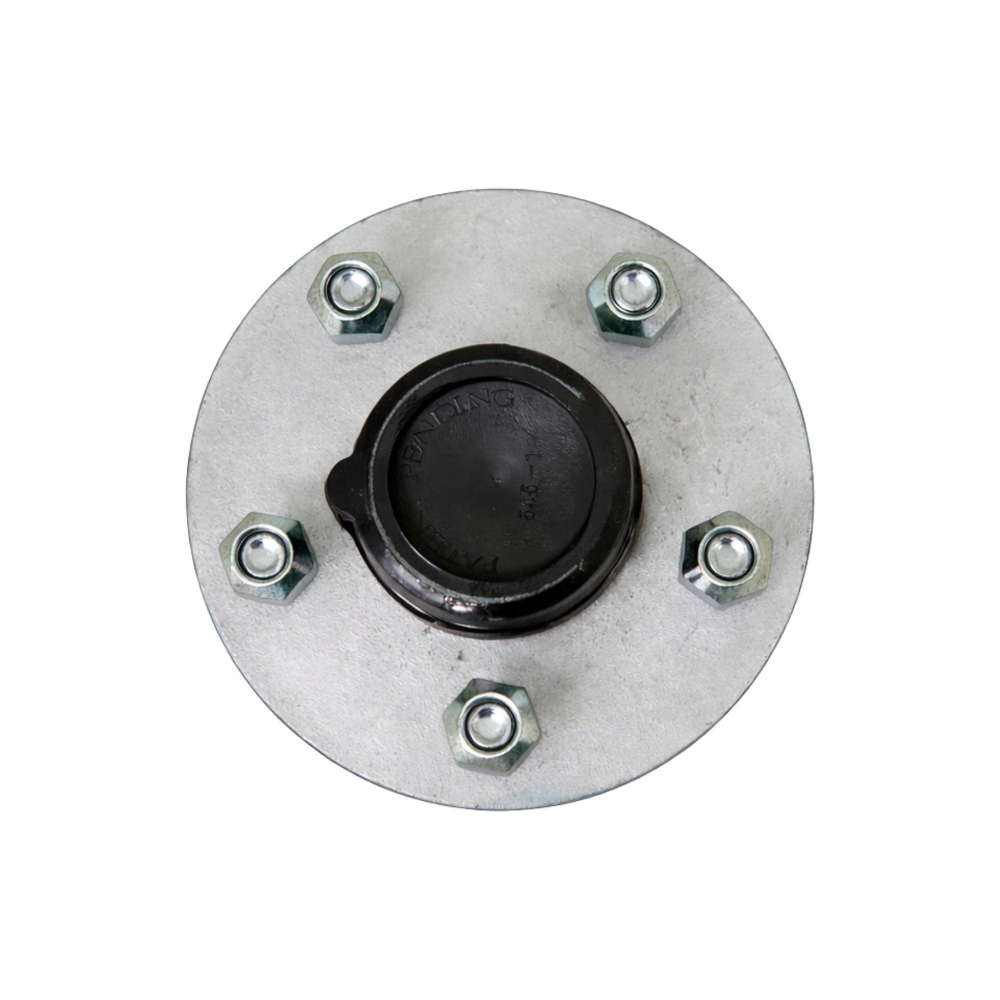 3500 lb Galvanized Trailer Axle Hub – Pre-Greased – 5 on 4.5" – Complete Hub Kit.