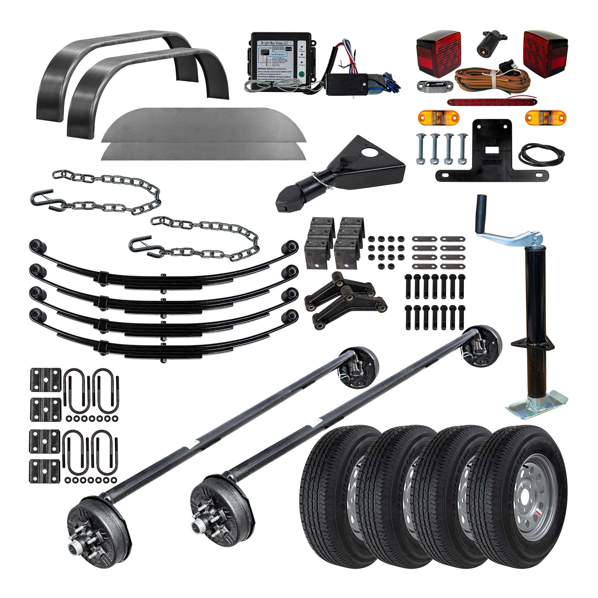 3500 lb Drop Trailer Axles