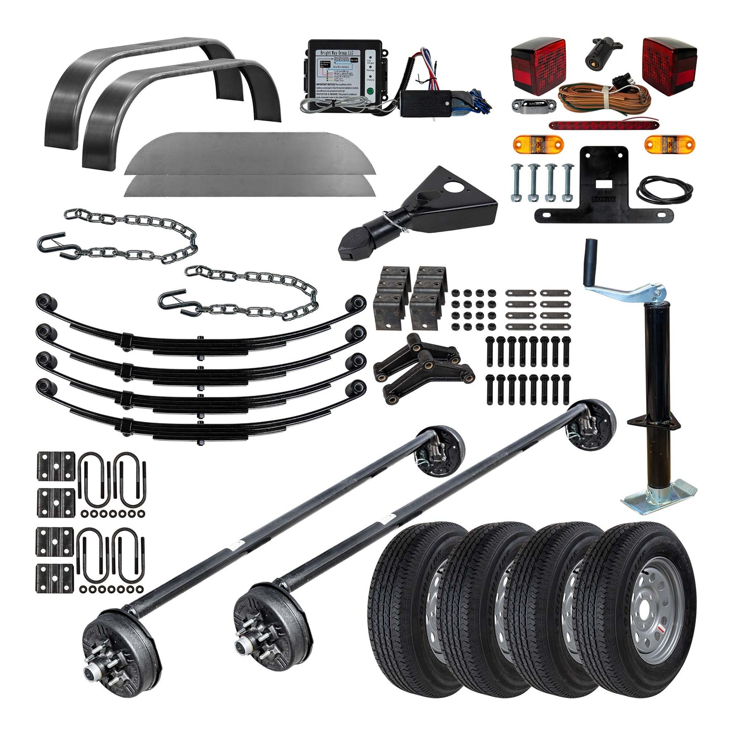 TK Tandem Axle Trailer Parts Kit - 3.5k | Trailer Parts Outlet