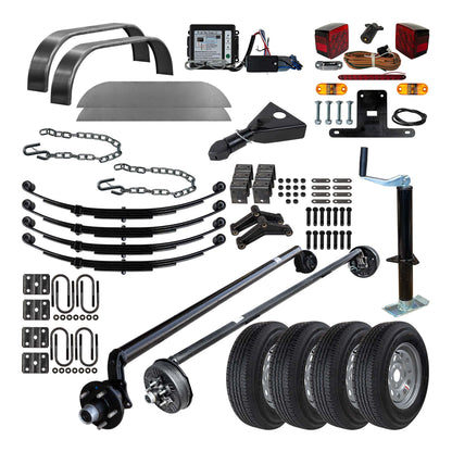 3.5k TK Light Duty Tandem Axle Kit - 7000 lb Capacity 5x4.5 (Drop Axle Series)