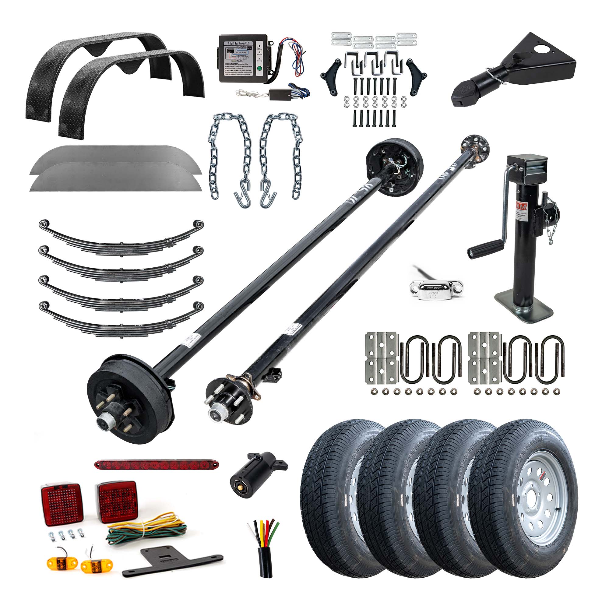 3500 lb TK Tandem Axle Trailer Kit | Trailer Parts Outlet