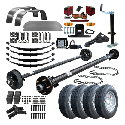 3500 lb TK Single Axle Trailer Parts Kit - 3.5K Capacity (Complete Original Series)