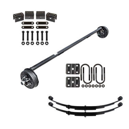 3.5k TK Heavy Duty Single Axle Kit - 3500 lb Capacity (Drop Axle Series)