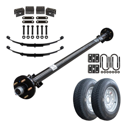 3.5k TK Trailer Axle - 3500 lb Idler 5 lug - Dexter Compatible