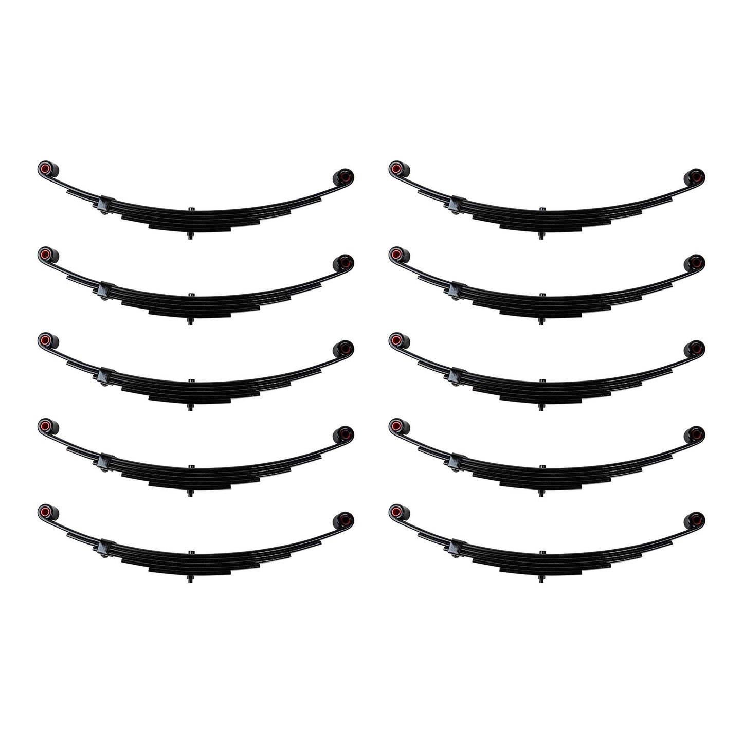10 pack - 5 Leaf 25 1/4" x 1 3/4" Trailer Double Eye Spring for 6000 lb Axles