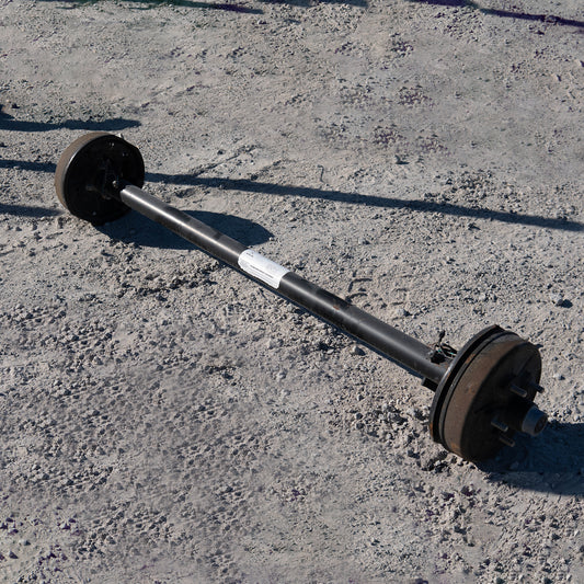 3.5k TK Trailer Axle - 3500 lb Electric Brake 5x5 lug - Dexter Compatible - Items Sold As Is
