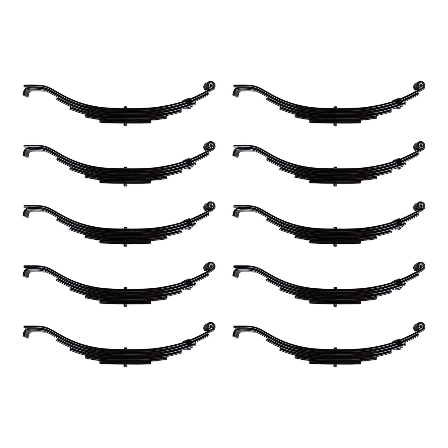 6 Leaf 29 1/2" x 2" Wide Trailer Heavy Duty Slipper Spring for 8000 lb Axles - The Trailer Parts Outlet