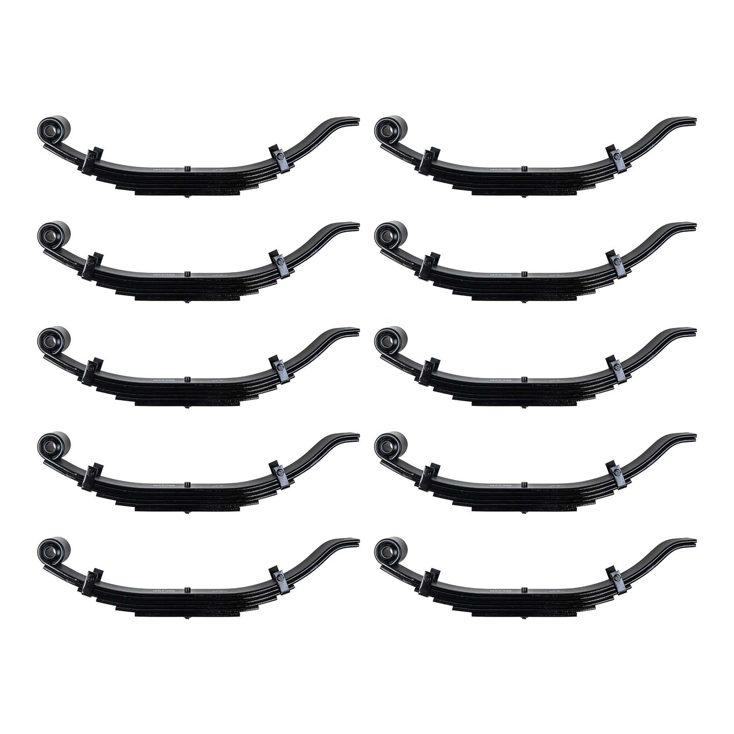 10 pack - 6 Leaf 30" x 3" Wide Trailer Heavy Duty Slipper Spring for 12000 lb Axles