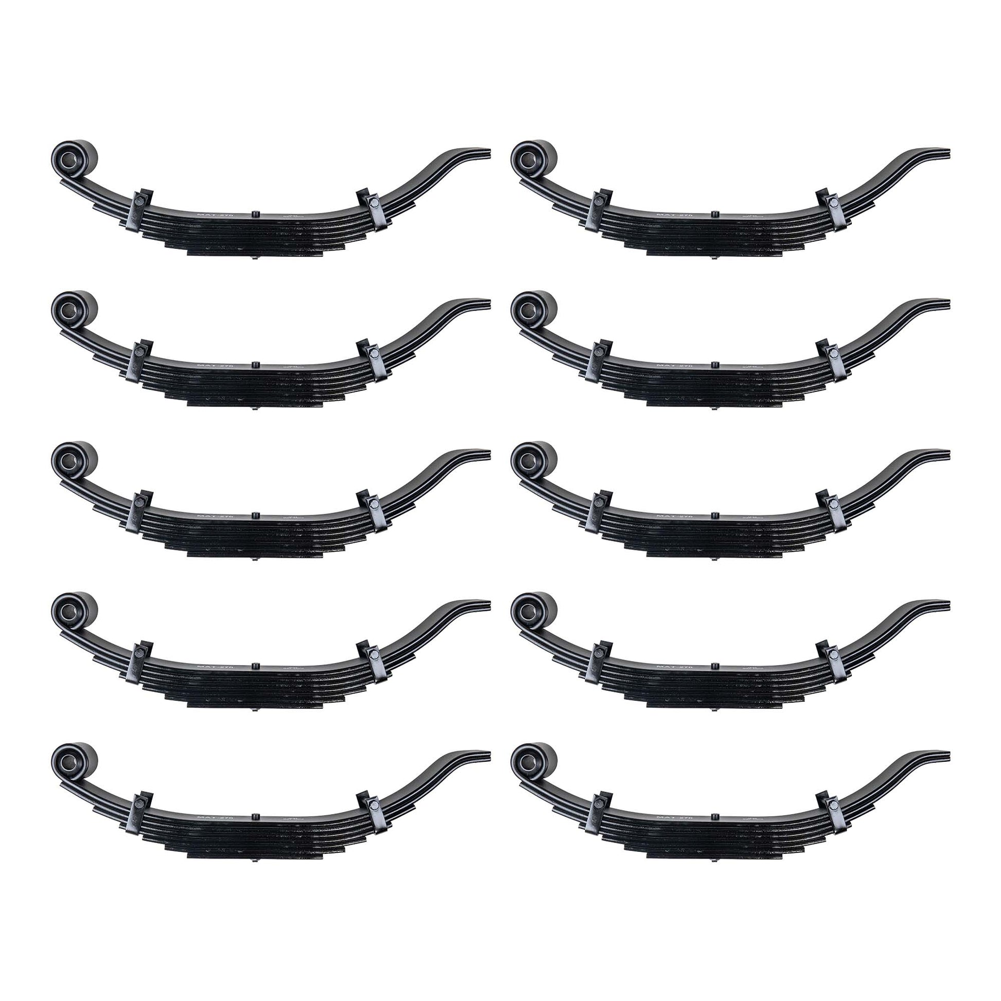 10pack- 7 Leaf 30" x 3" Wide Trailer Heavy Duty Slipper Spring for 15,000 - 16,000 lb Axles