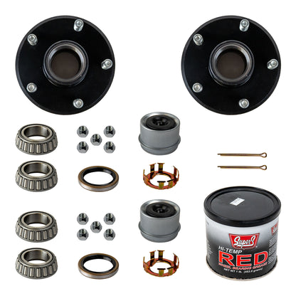 2k Trailer Axle Hub - 4 or 5 Lug - The Trailer Parts Outlet