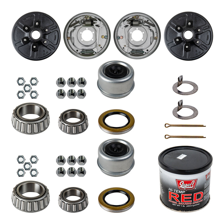 6000 lb Trailer Axle Hydraulic Drum Brake TK Service Kit - 6k Capacity