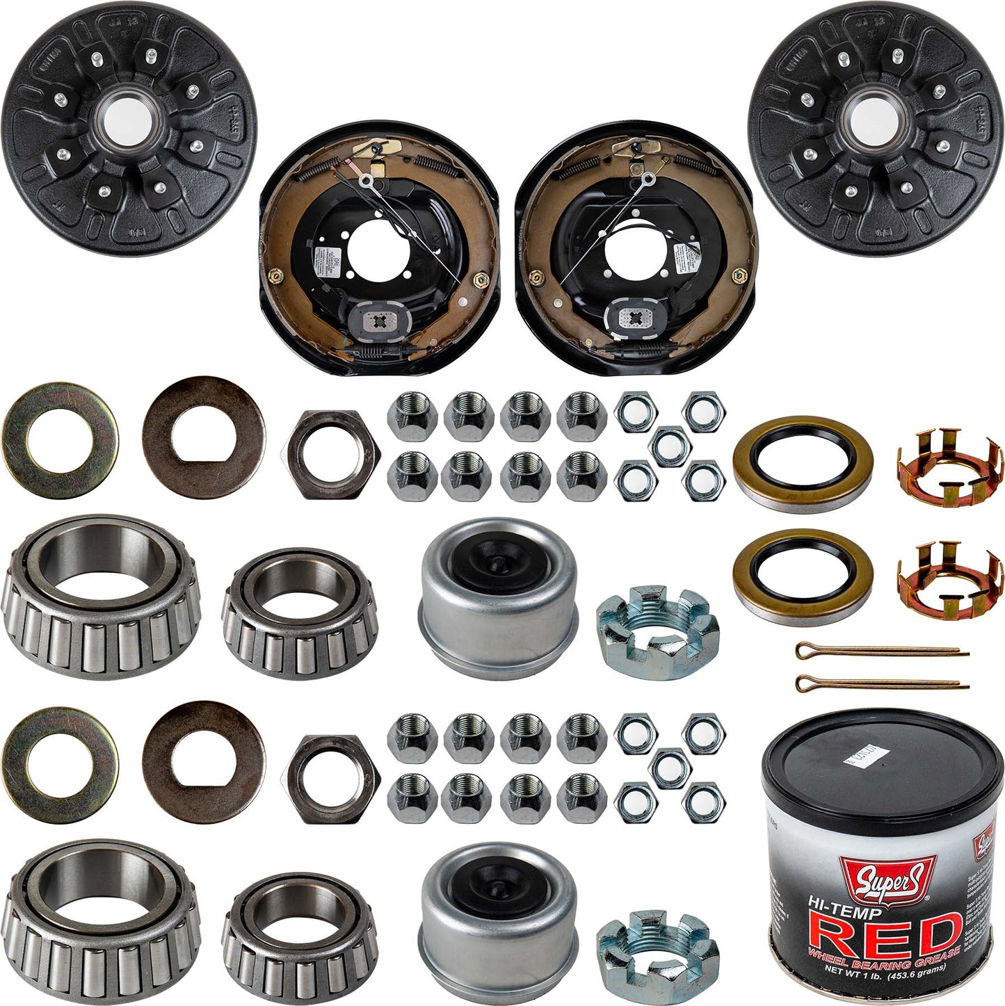 7000 lb Trailer Axle Electric Brake TK Service Kit - 7k Capacity - The Trailer Parts Outlet