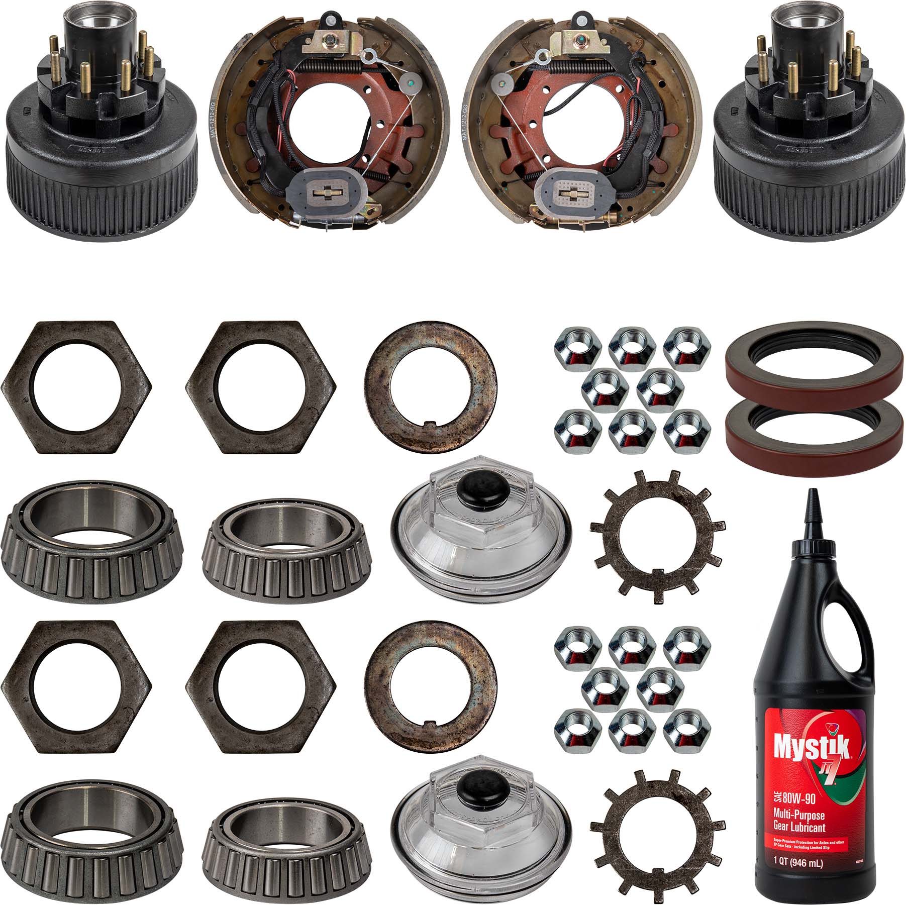 12,000 lb Trailer Axle Electric Brake TK Service Kit - 12K Capacity - The Trailer Parts Outlet