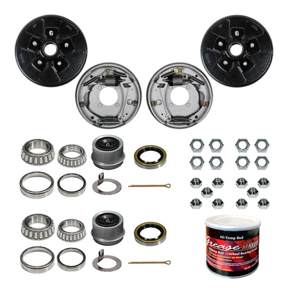 3500 lb complete trailer axle service kit - hydraulic brake series