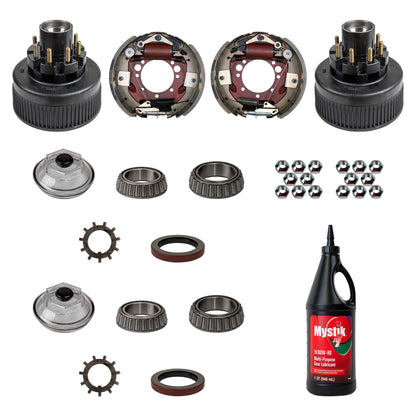 12.25"x5" Hydraulic Trailer Brake Rebuild Kit for 12K–16K Axles