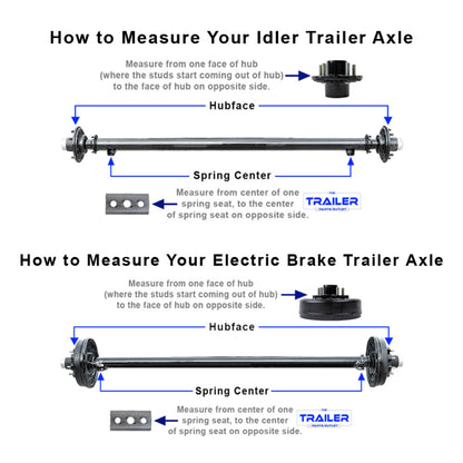 How to Measure a Trailer Axle – Step-by-Step Guide with Hub Face and Spring Center Dimensions
