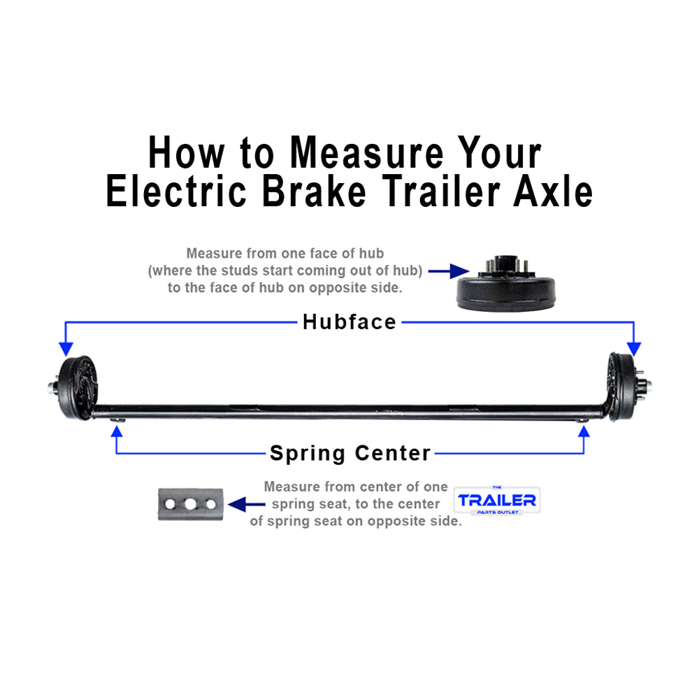 How to Measure Your Electric Brake Trailer Axle - 4" Drop