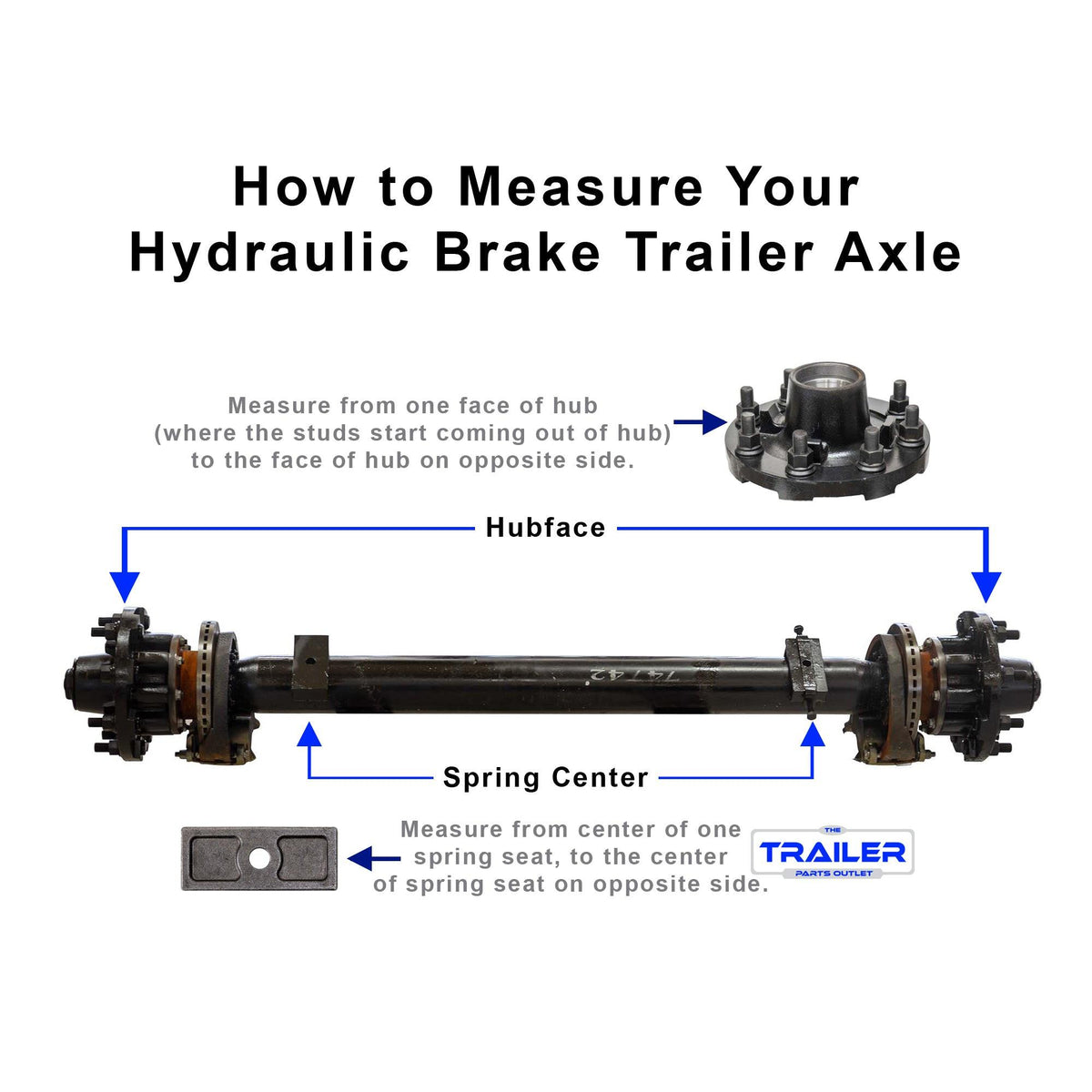 12,000 lb TK Axle & Hydraulic Disc Brake | Trailer Parts