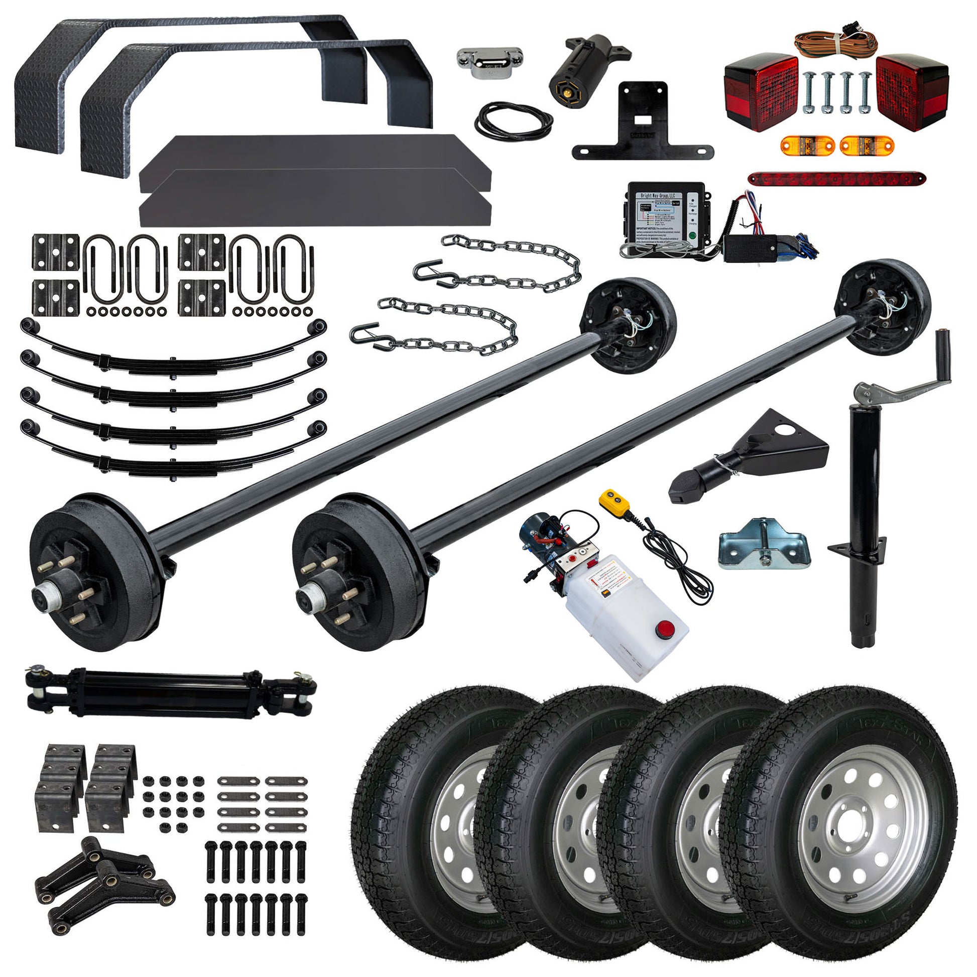 MP10HD Complete DIY Bumper Pull Trailer Kit with Blueprint