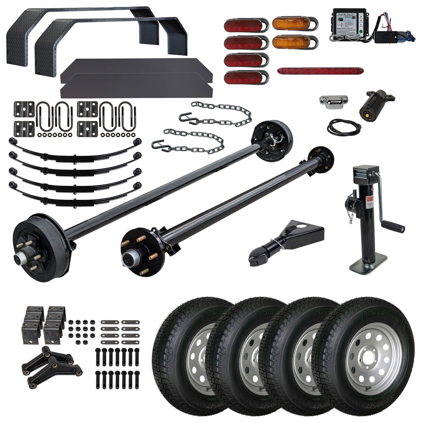 MP121882 Complete DIY Bumper Pull Trailer Kit with Blueprint