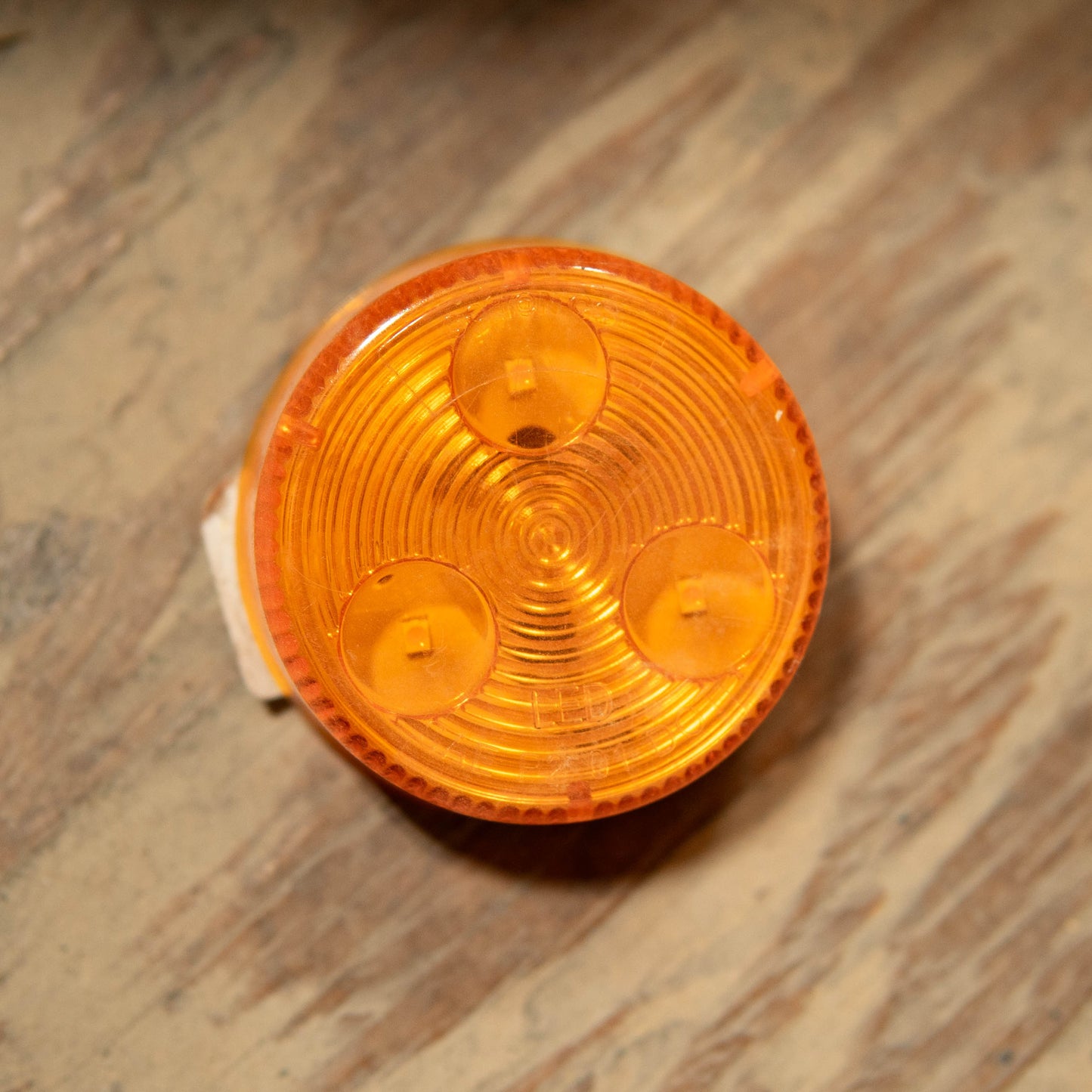 Luces de posición/espacio de liquidación LED redondas de 2" y 3 diodos - Ámbar - Artículos vendidos tal como están 