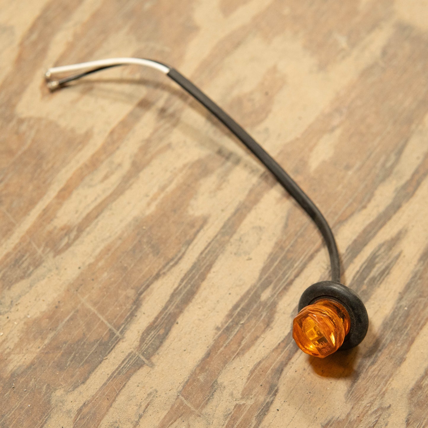 3/4" Round Amber Mini Side Marker Clearance Light - Items Sold As Is