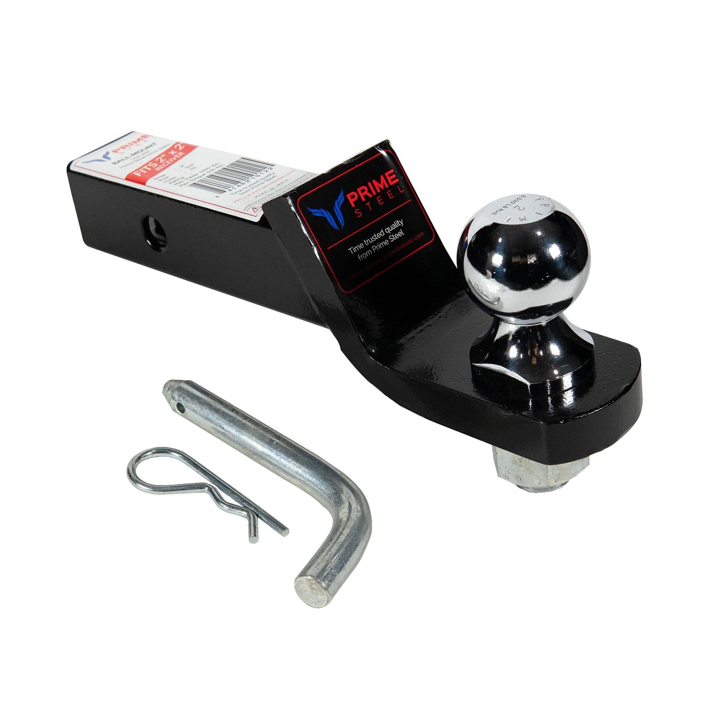 Ready to Tow Trailer 2 5/16" Receiver Ball and Trailer Ball Mount with Pin & Clip (6K Capacity) PS-18122