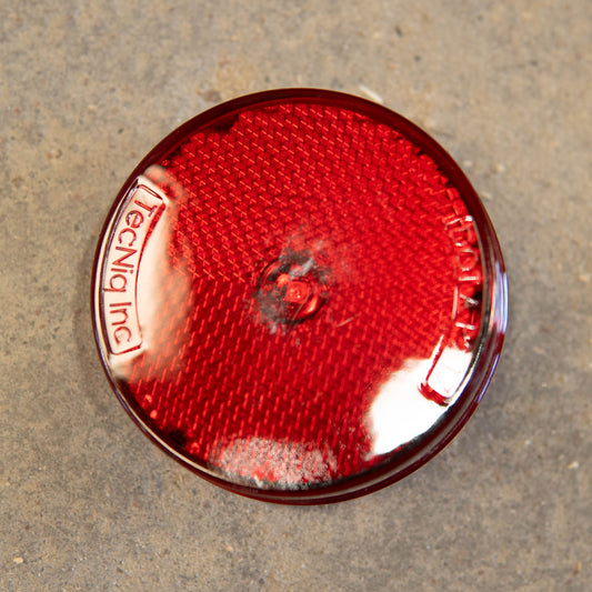 Marcador lateral rojo de perfil bajo de 2,5" con reflector 