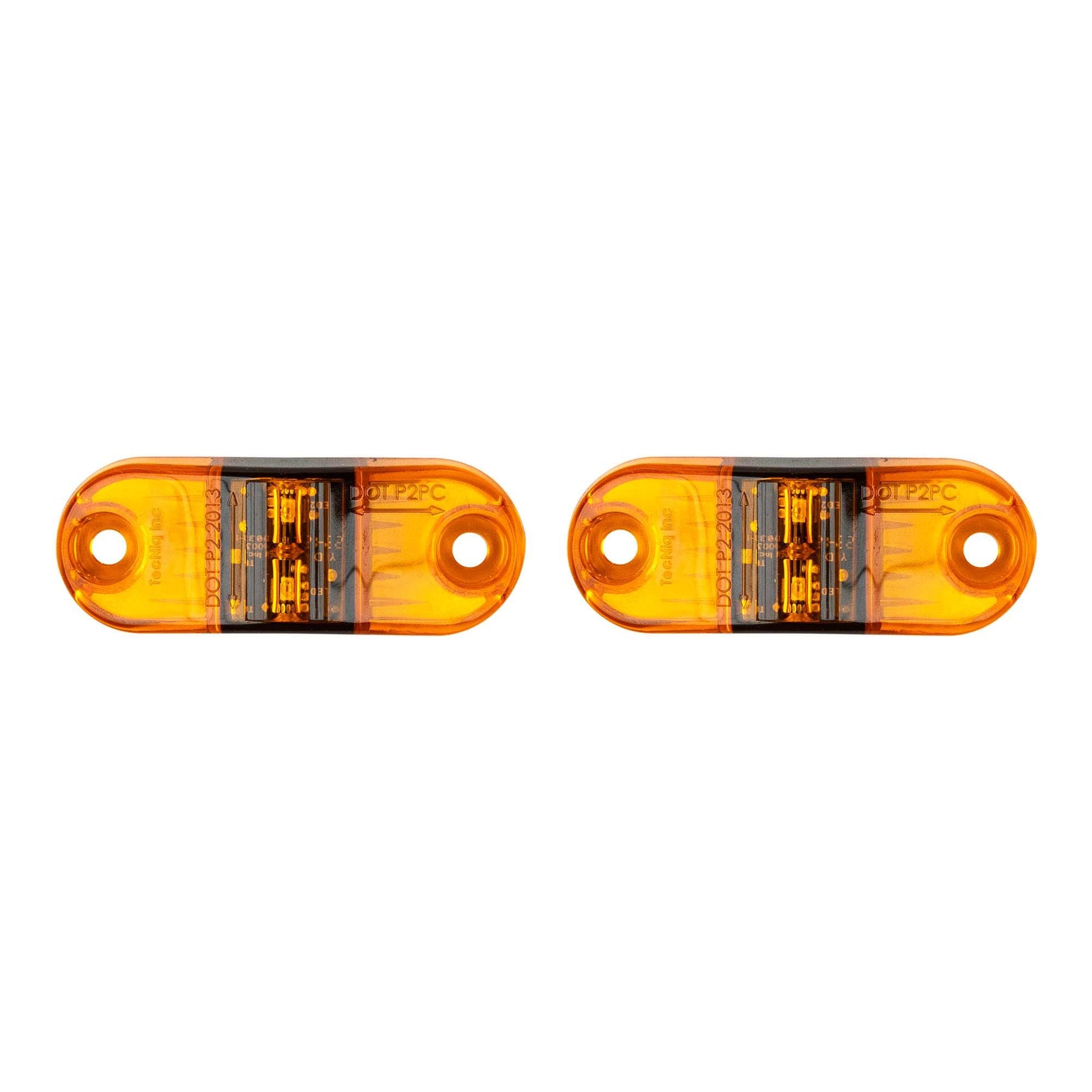 2.5 Inch Round 6 LED Amber Light Truck Trailer Side Marker Clearance Kit- Qty 4 - Foto 12