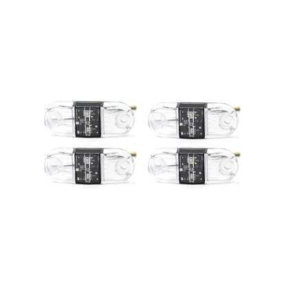 Amber P2/PC Sidemarker LED Light W/ 6" Pigtail - Clear Lens- Bundle
