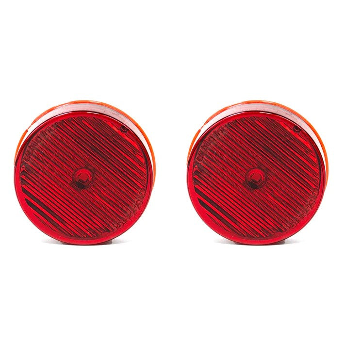 Luces de gálibo/marcadoras LED selladas redondas de 2" - Rojas 