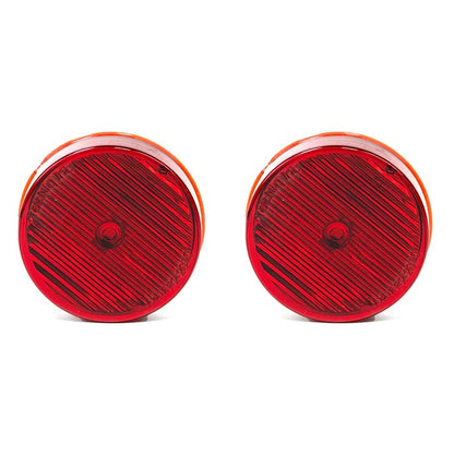 Luces de gálibo/marcadoras LED selladas redondas de 2" - Rojas 