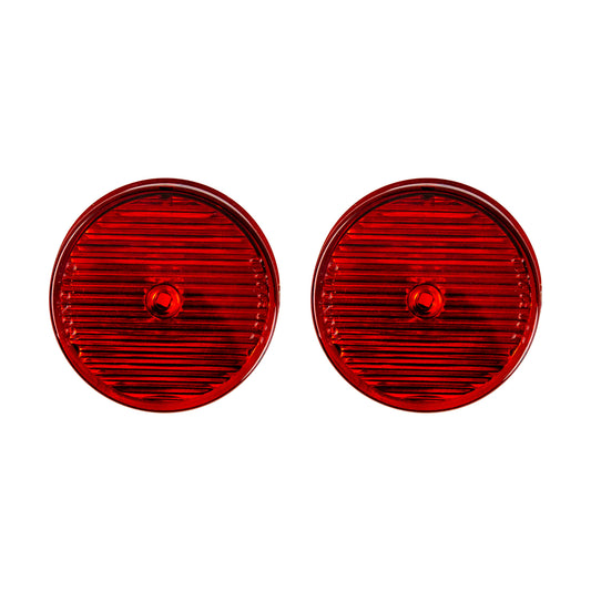 2" Round Sealed LED Marker/Clearance Lights - Red