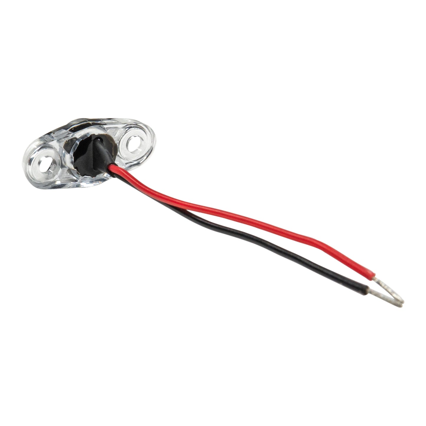 Luz LED roja para remolque con marcador lateral de PC de superficie mini - Lente transparente Cable de 5"