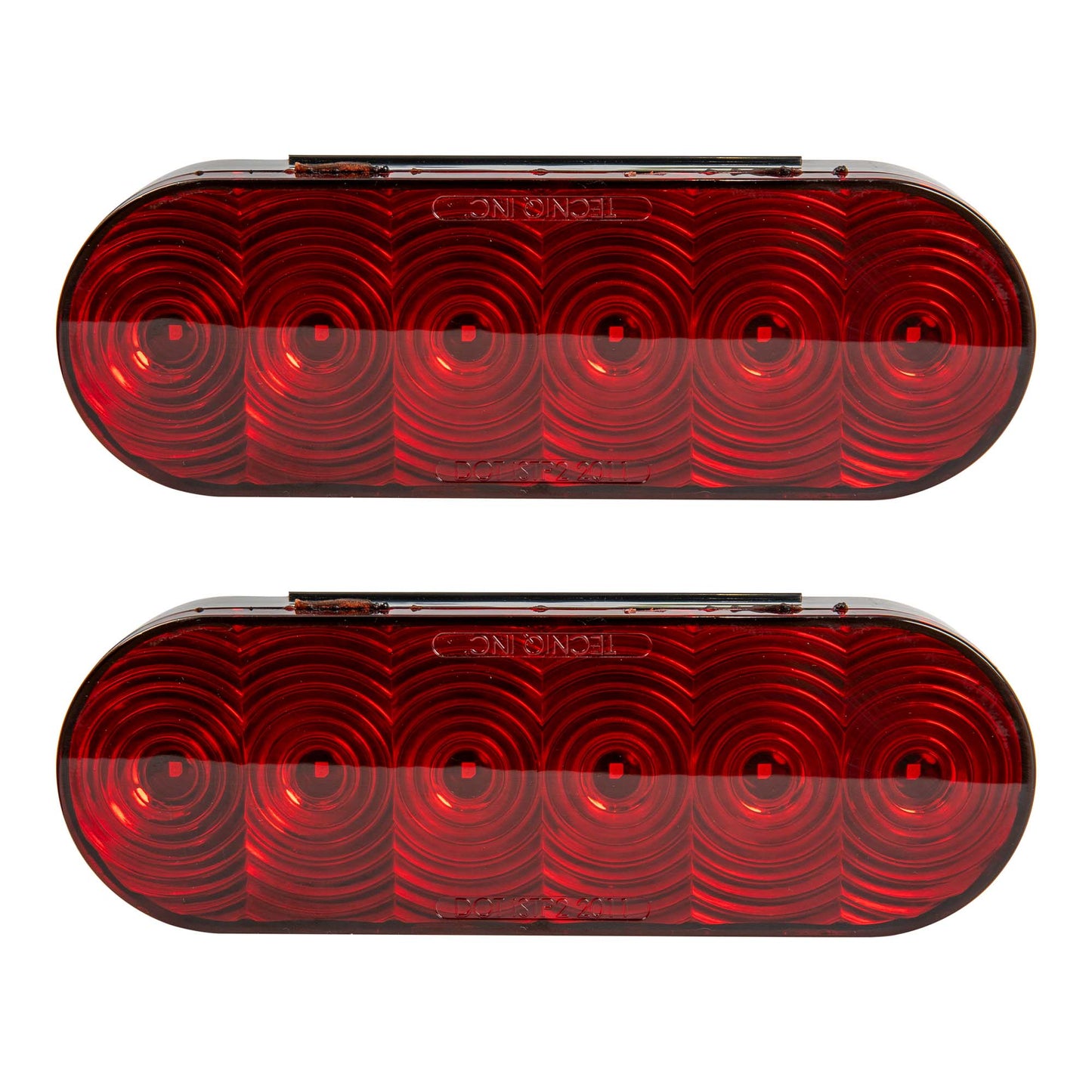 Red 6in Oval LED S/T/T Light